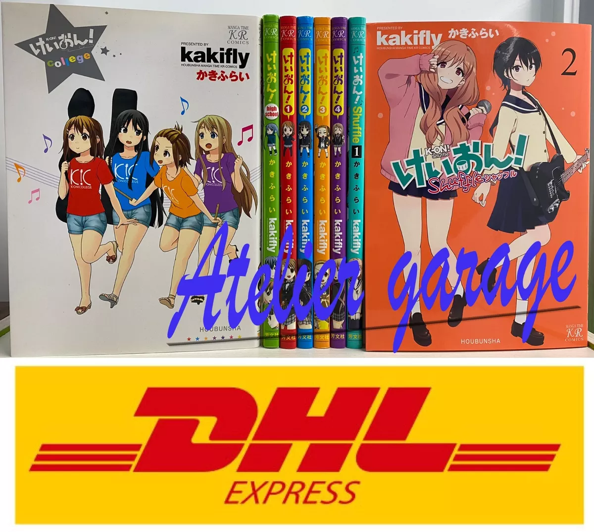 USED K-On! Shuffle Vol.1-2 Set Japanese Manga Kakifly Manga Time