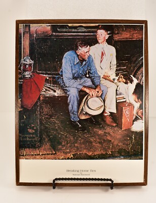 Norman Rockwell Breaking Home Ties 11x14 Art Print Vintage