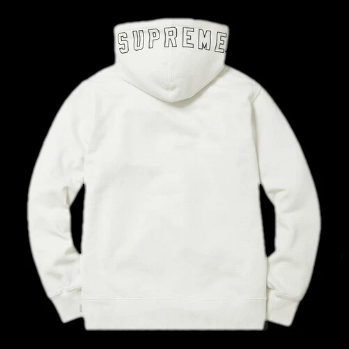 SWEAT SHIRT À CAPUCHE SUPREME OVERDYDED FLAMBANT NEUF BLANC XL X LARGE