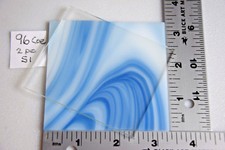 96 coe Spectrum Glass 2 Pieces As Pictured S1 Color With Smaller Clear Piece