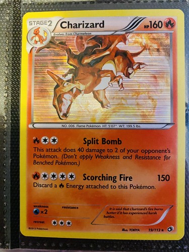Charizard Holo Rare 19/113 (Unplayed) Pokemon TCG Legendary Treasures -Mint - Picture 4 of 6