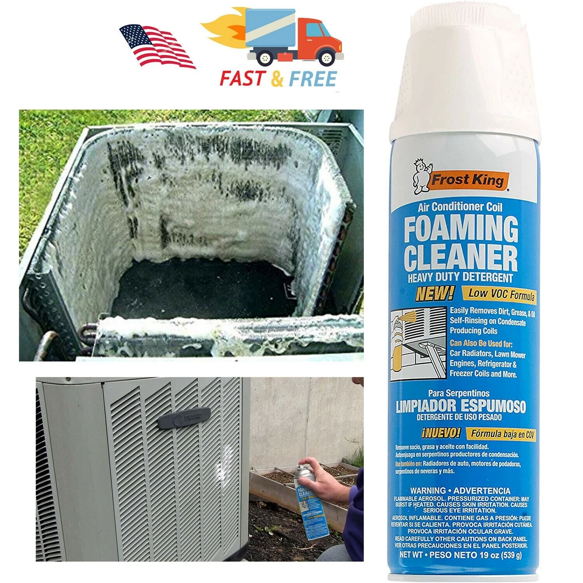 Ac condenser 2024 foam cleaner