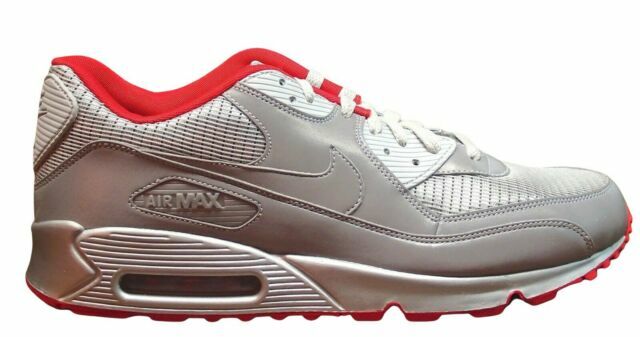 air max 90 silver red
