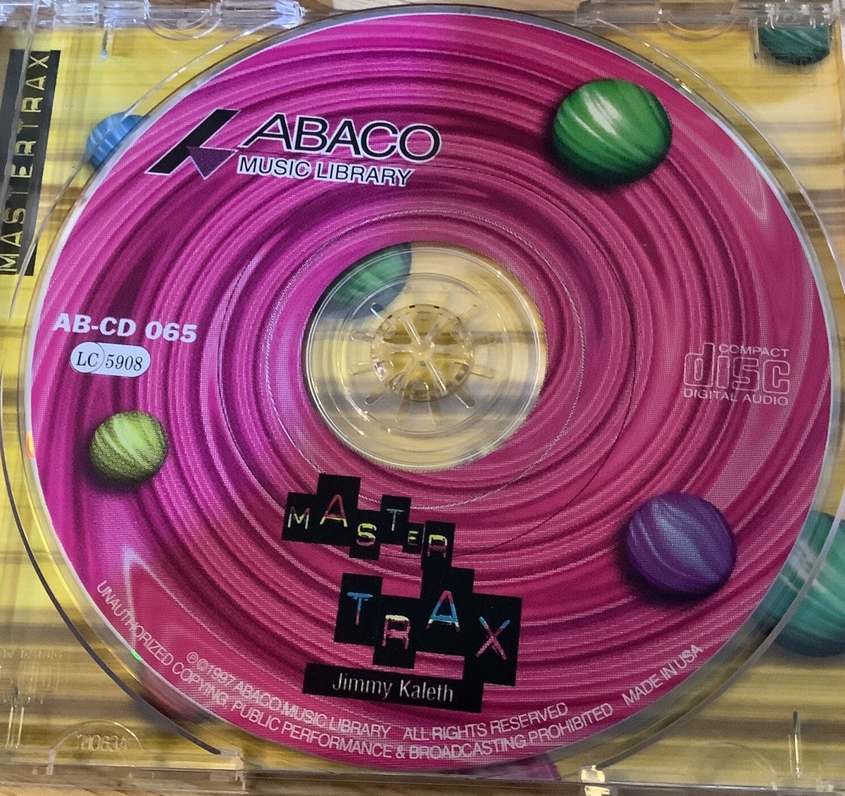 MASTER TRAX ; CD By Jimmy Kaleth Abaco Music Library AB-CD 065 .L