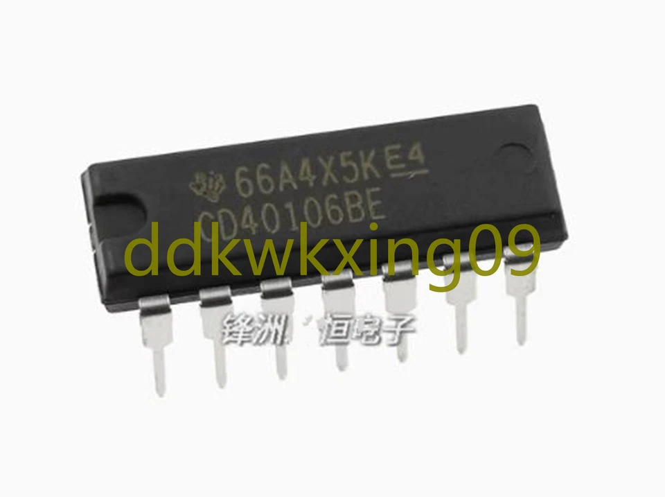 5PCS NEW CD40106BE DIP-14 CMOS Schmidt trigger - Image 2 of 2