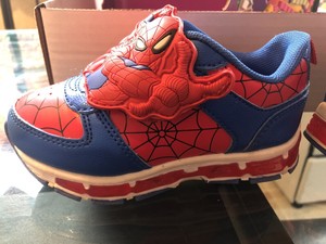 red and blue light up shoes