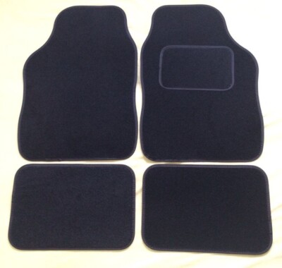 FOR: SUZUKI SX4 S-CROSS - UNIVERSAL CAR FLOOR MATS BLACK CARPET & BLACK TRIM