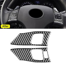 2pcs Carbon Fiber Steering Wheel Button Cover For Lexus Is250 Is350 2006-2012 2pcs Carbon Fiber Steering Wheel Button Cover For Lexus Is250 Is350 2006-2012