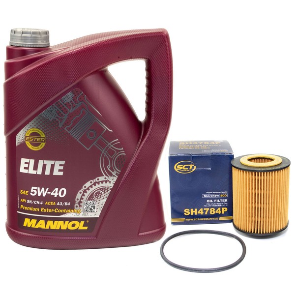 MotoröL Set 5W40 5 Liter + ÖLfilter SH4784P FüR Audi A6 Avant-image