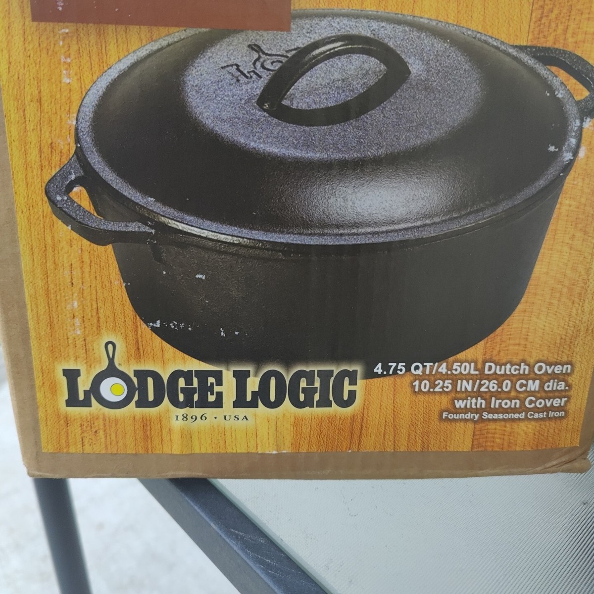 Lodge L8DOL3 5 Quart Cast Iron Dutch Oven for sale online | eBay