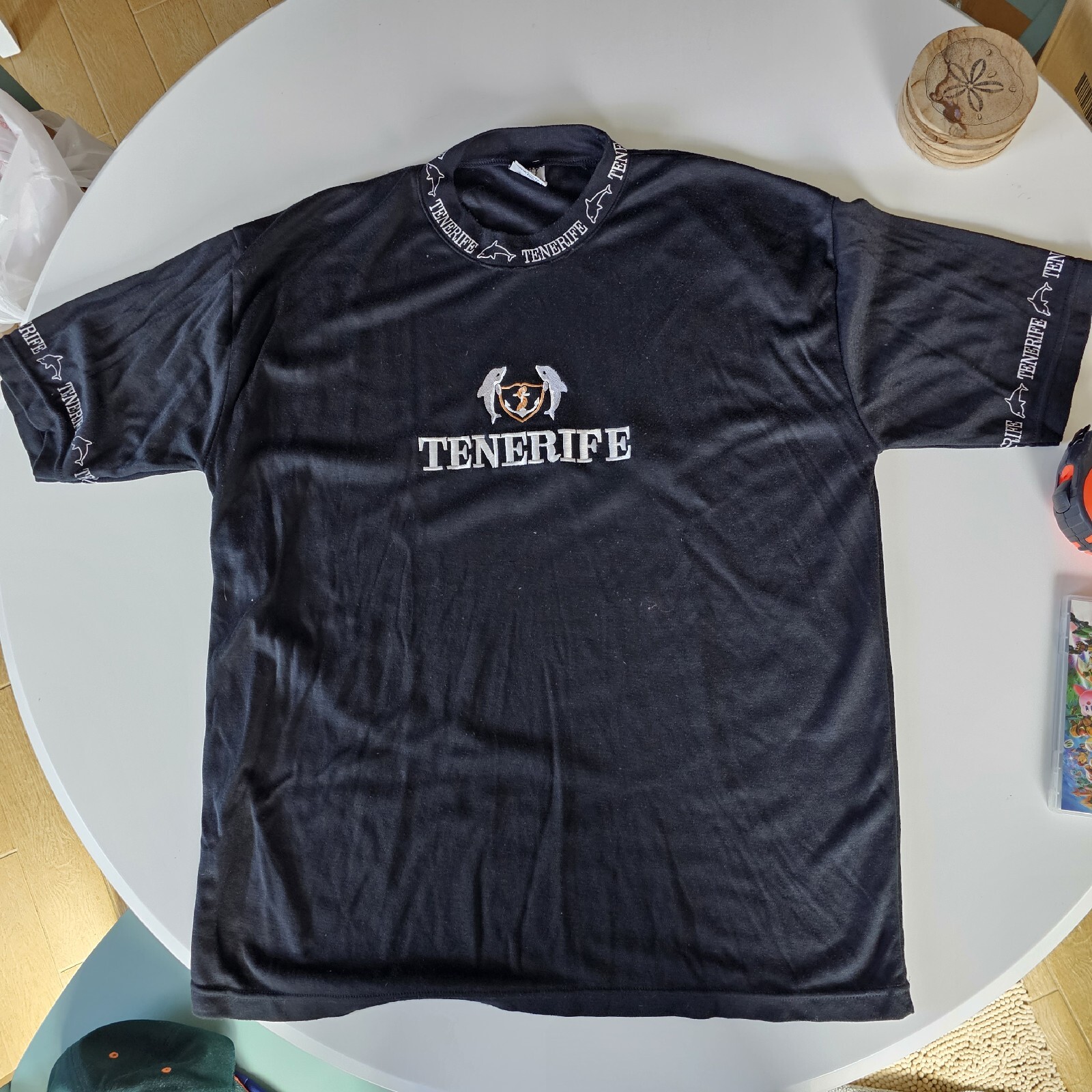 Camisa Hugo Benttini Tenerife Delfín Hombre XL Negra