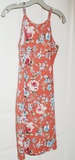Love Chesley Orange Floral Mini Dress Size medium