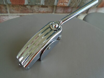 VINTAGE SLINGERLAND SNARE DRUM SUPER STRAINER CLAMSHELL CHROME RADIO KING-NICE!
