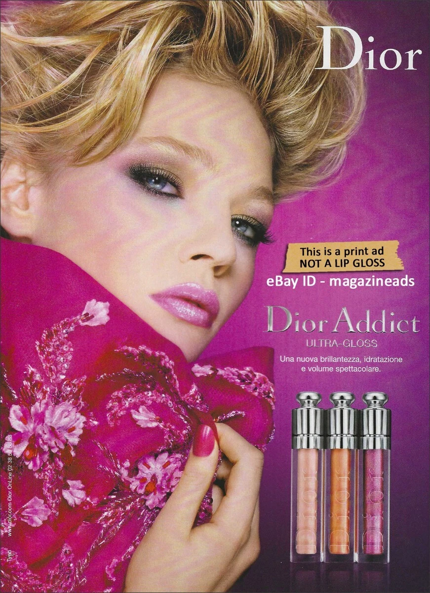 DIOR Beauty 1 Page PRINT AD 2010 SASHA PIVOVAROVA beautiful face eyes lips