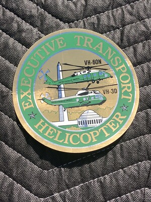 NOS Vintage Executive Transport Helicopter VH-60N & VH-3D 5in Sticker *RARE*