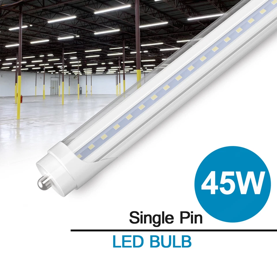 8FT LED Light Bulbs T8 45W 72W 120W Fa8 Garage Ceiling Shop Lights 5000K~6500K - Image 4 of 4