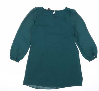 Atmosphere Womens Green Polyester Blend Shift Size 10 Boat Neck | eBay Atmosphere Womens Green Polyester Blend Shift Size 10 Boat Neck | eBay
