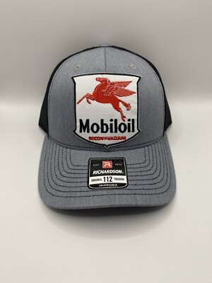 Mobil Gas/Fuels Throwback Trucker Hat, Richardson 112 snap-back style.  NWT!