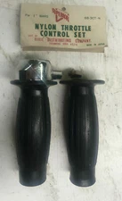 Vintage Throttle Grip Set for 1'' Bars Harley Chopper Bobber Motorcycle Bobber!