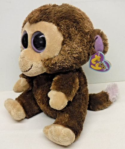 Ty Beanie Boo's Coconut the MONKEY 8" sitting Plush stuffed MWT 2011 unused NEW - Picture 2 of 6