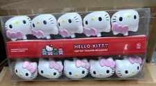 Hello Kitty Indoor/ Outdoor 10 String Lights by Kurt S Adler - NEW - Plug In