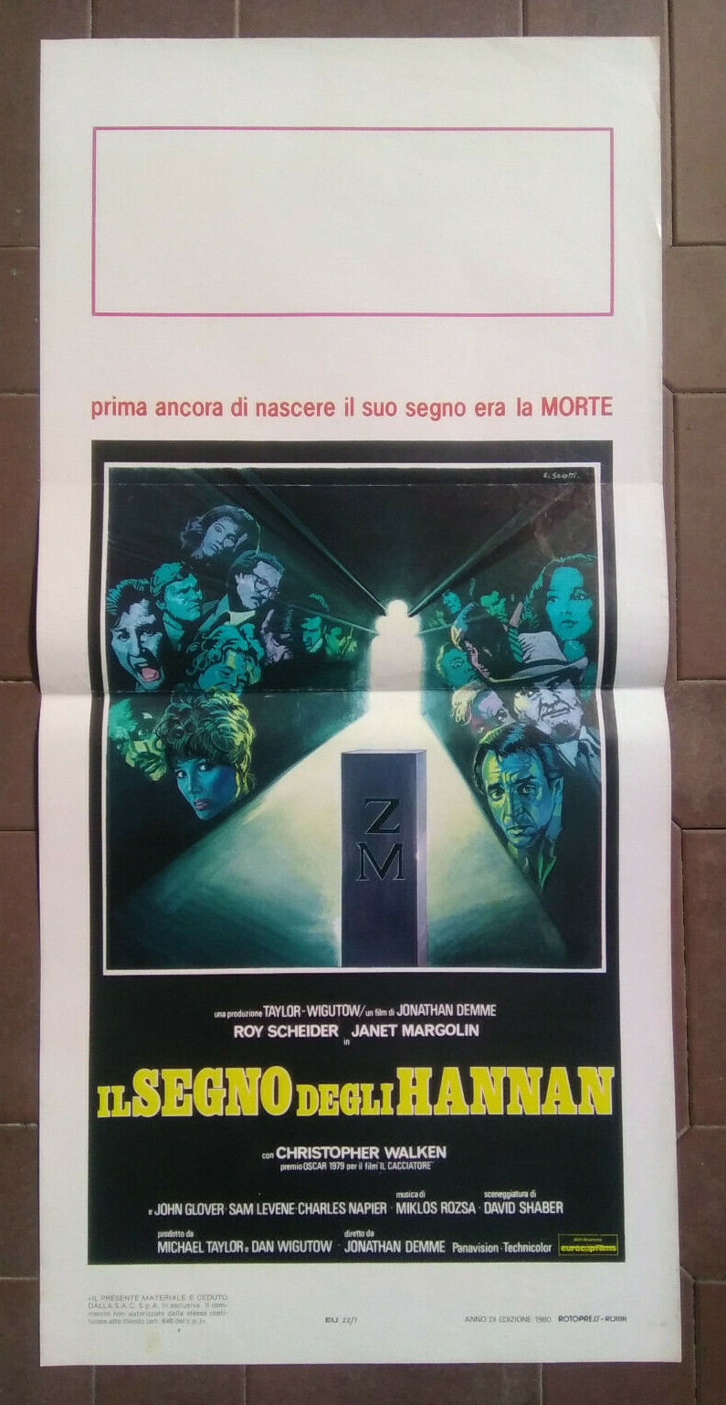 Locandina originale film Il segno degli Hannan (1979) - Regia di Jonathan Demme
