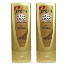 Jergen's Natual Glow Express Body Moisturizer Fair-Medium Skin Fast Formula 2-Pk