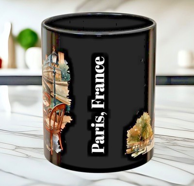 Travel Dreamin Paris France Mug Eiffel Tower Vacation Souvenir Cup 11 oz
