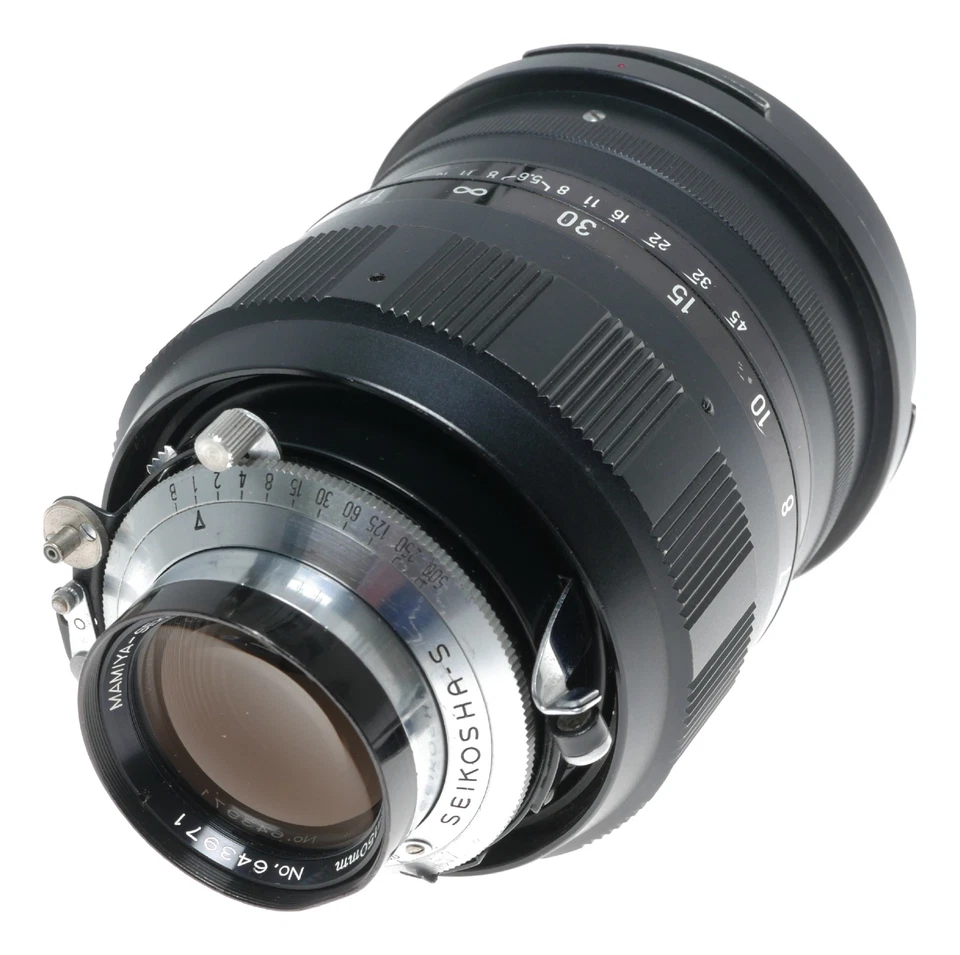 Prensa universal Mamiya-Sekor F.C 1:5,6 f=150 mm 5,6/150 mm f/5,6 Foto 3 de 4