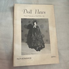 1970 Doll News Magazine United Federation of Doll Clubs November