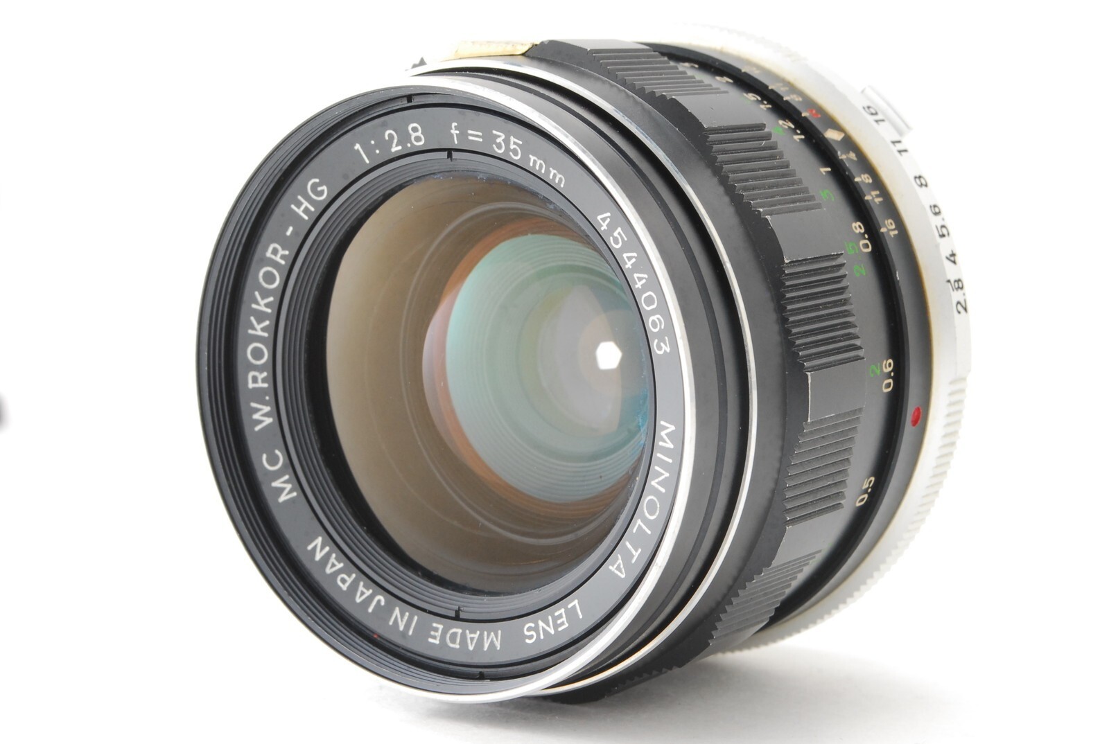 [NEAR MINT] MINOLTA MC W.ROKKOR-HG 35mm f/2.8 Wide Angle Lens From JAPAN