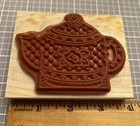 Darcie's Teapot  Rubber Stamp Country Folk Teatime Friendship O2070 — photo 8