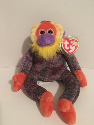 ty beanie babies bananas monkey