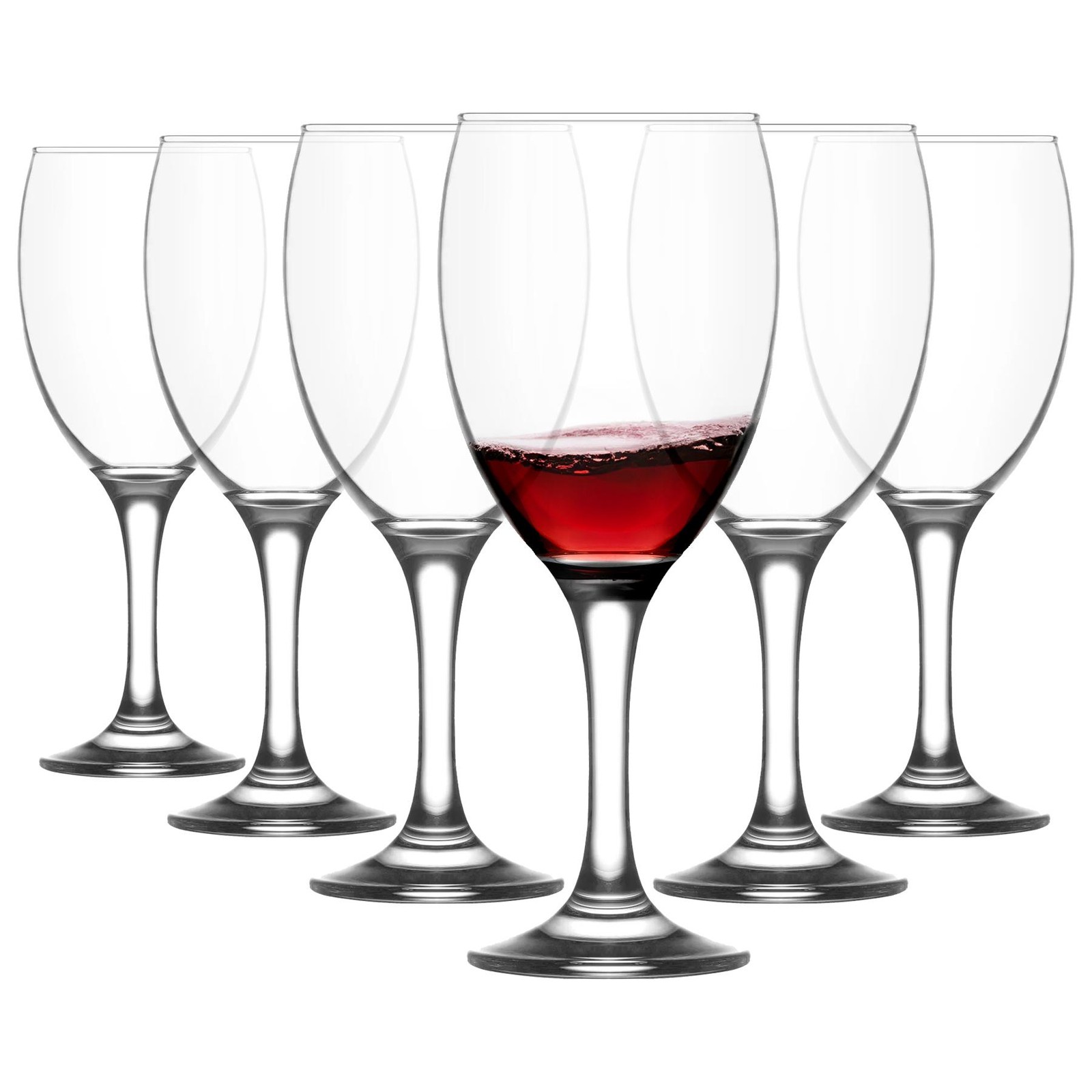 Lav Glassware Red 590Ml Empire Wine Glasses - Pack Of Six - Image 3