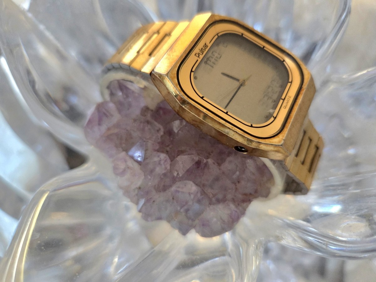 RARE Vintage Pulsar Ana-Digital Y951-5009 World Time Mens Watch | eBay