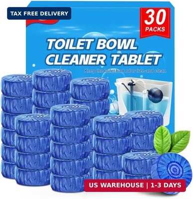 Msvvko Toilet Bowl Cleaner Tablets Blue Toilet Tank Cleaners, Septic-Safe Hard W