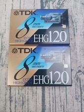 TDK E-HG 120 8 MM Video Cassette Tape P6-120EHG 2-Pack - Brand New / Sealed