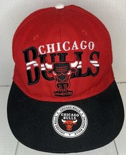 Vintage Rare Chicago Bulls New Era Snapback Hat - Embroidered Lettering