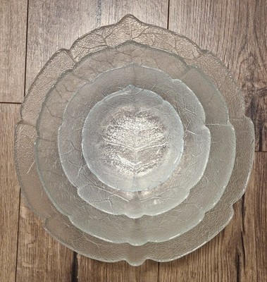 arcoroc Aspen Blatt-Motiv Schüssel Satz 4er Set D=27 / 23 / 18 / 12,5 cm 70er