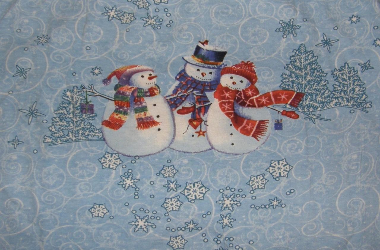 Embellished Blue Sz XXL Casual Wear Stretchy SNOWMAN Tee Shirt COLLECTIONS ETC