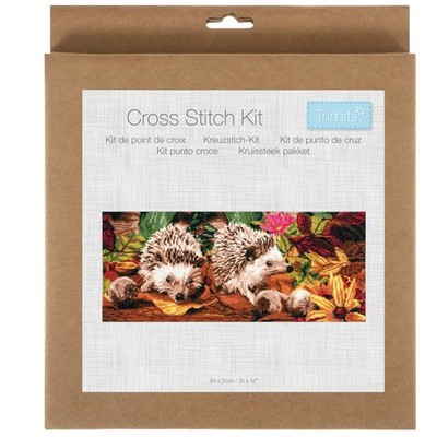 Trimits Kreuzstich-Set Igel 64x31cm