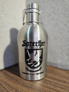 Sprecher Brewing Co. stainless steel growler 64oz Brewers Bottle