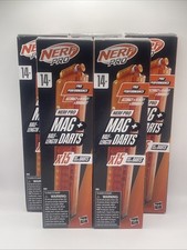 Nerf Pro Mag with 15 Half-Length Darts Magazine plus Refills Lot Of 5