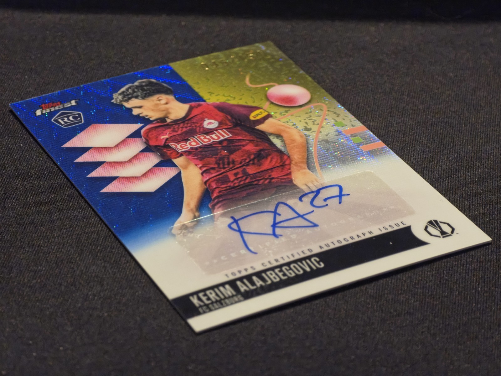 Kerim Alajbegovic /150 Blue Refractor Auto 2025-26 Topps Finest UCC FC Salzburg  view 2