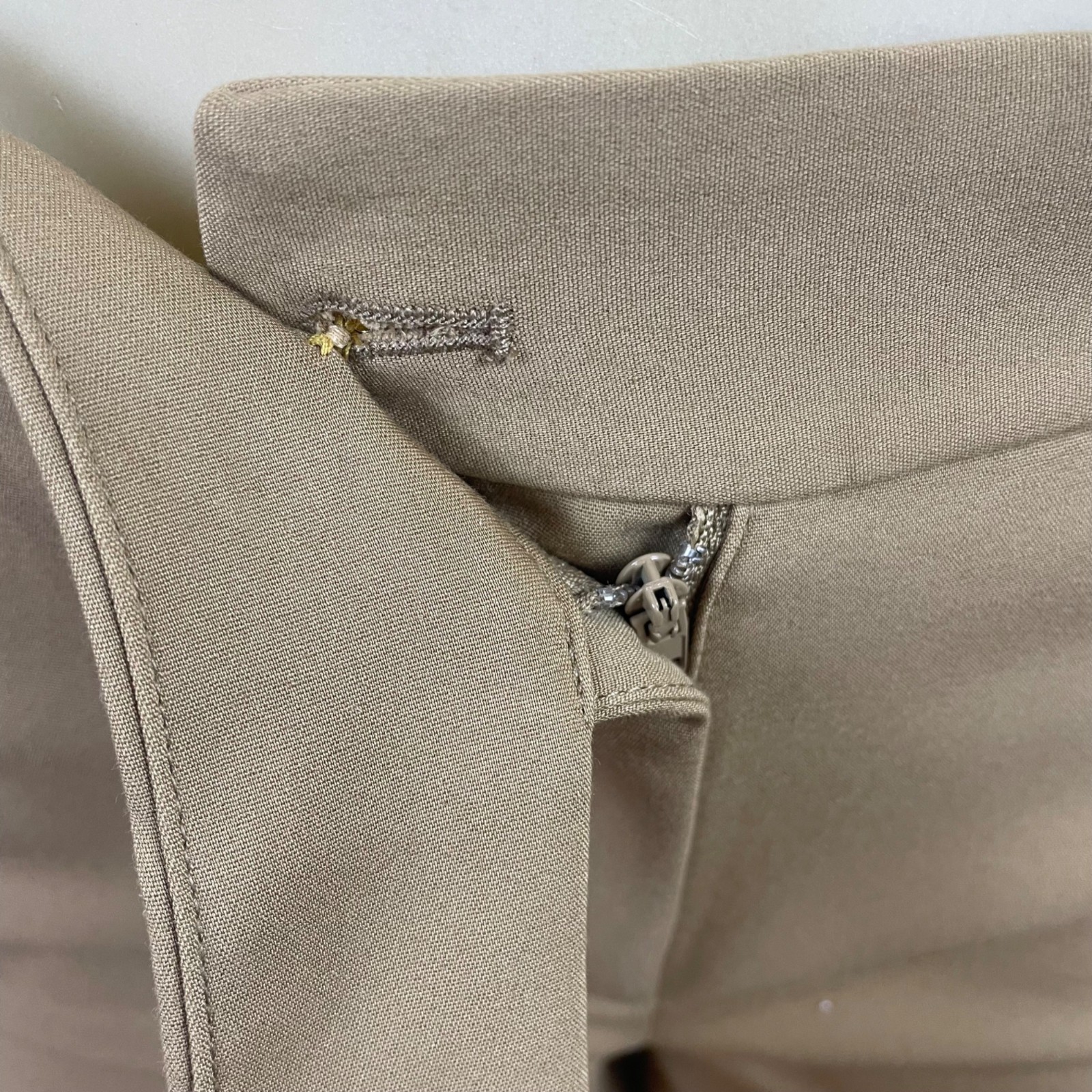 Michael kors Tan Womens Wide-Leg Pants & Double-Breasted Blazer Suit Set Sz M image 9