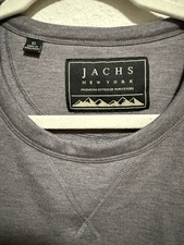 Jachs New York Men  s Crew Neck Super Soft Sweatshirt Pullover Gray XL