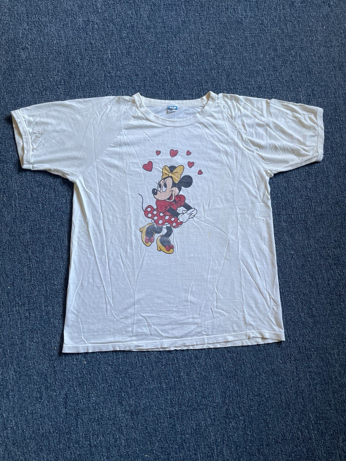 Vintage Disney Minnie Mouse Character Fashions White T-Shirt Adult Sz XL Wringer