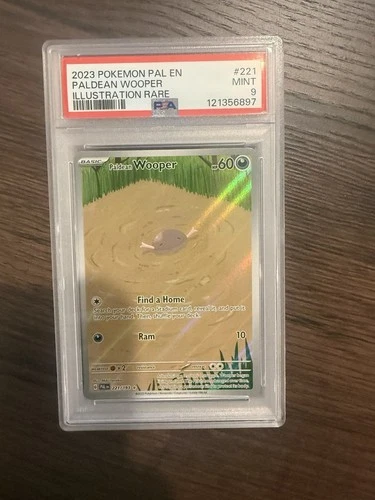 Pokémon Paldean Wooper 221/193 Paldea Evolved Illustration Rare Holo PSA 9
