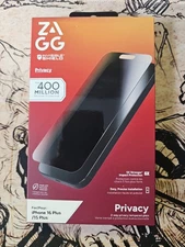 ZAGG InvisibleShield Glass Privacy 360 Screen Protector-  iPhone 15 & 16 Plus