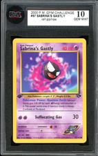 2000 Pokemon Gym Challenge 1st Edition #97 Sabrina's Gastly KSA 10 Gem Mint on eBay